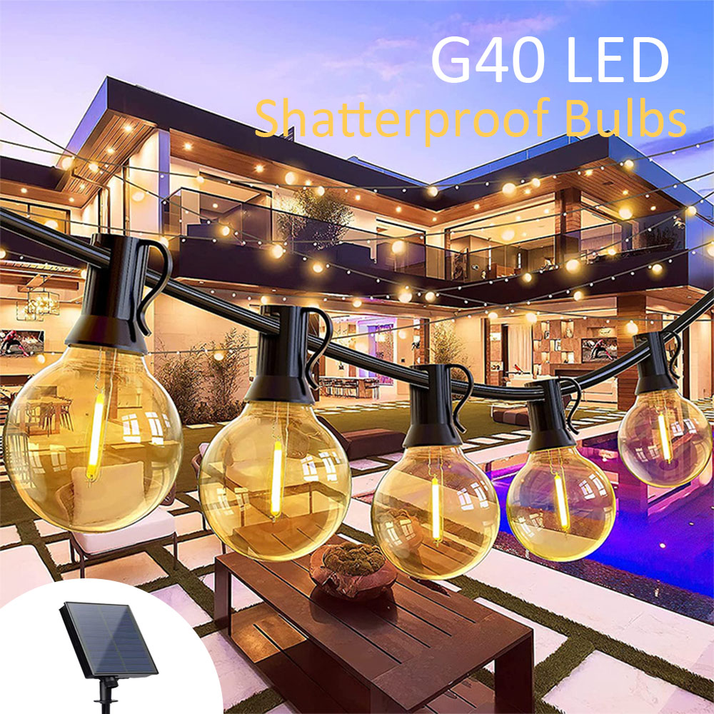Outdoor Camping Lights String - Outdoor 40LED G40 Bulbs Wedding Camping