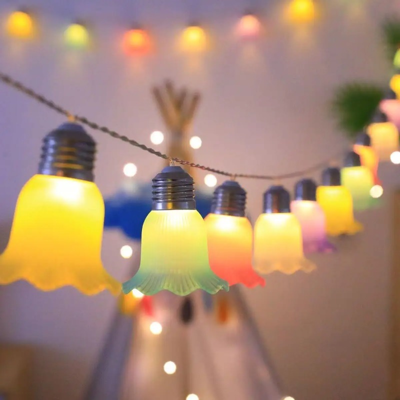Bell Flower LED String Lights  - Outdoor Camping Lights String review and price