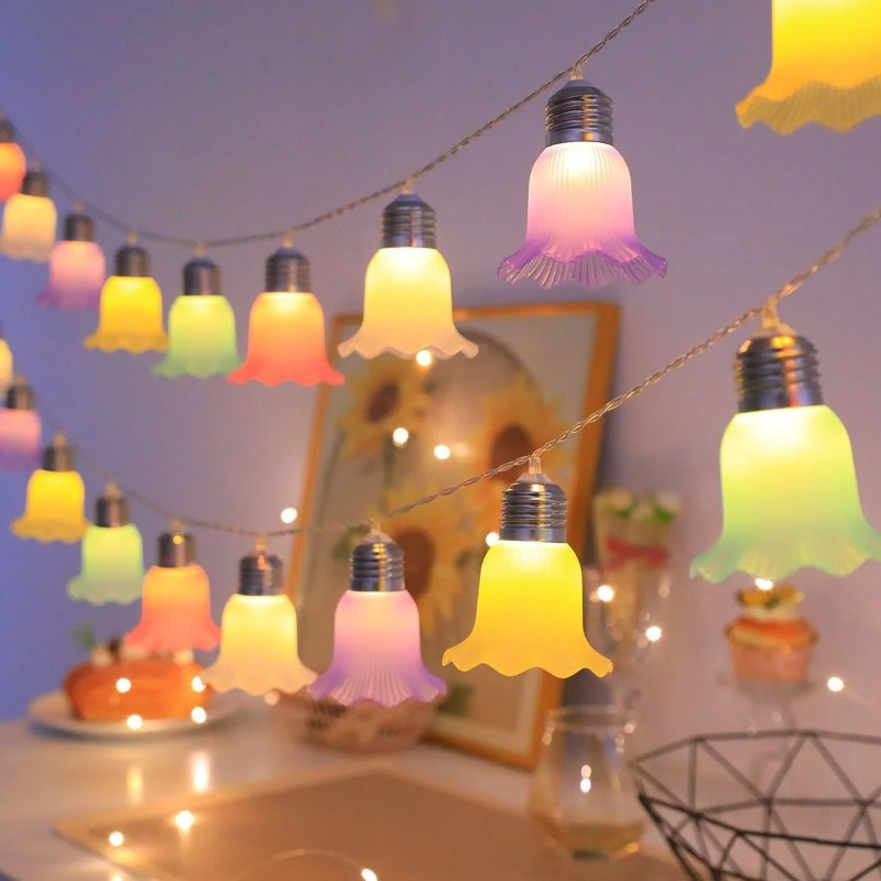Bell Flower LED String Lights  - Outdoor Camping Lights String review and price