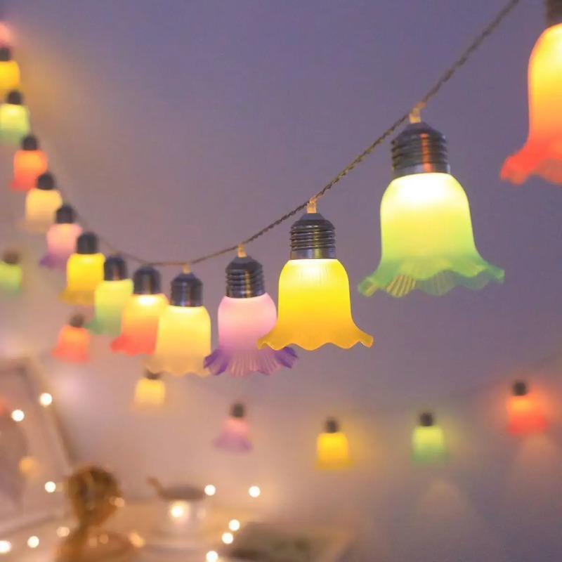Bell Flower LED String Lights  - Outdoor Camping Lights String review and price