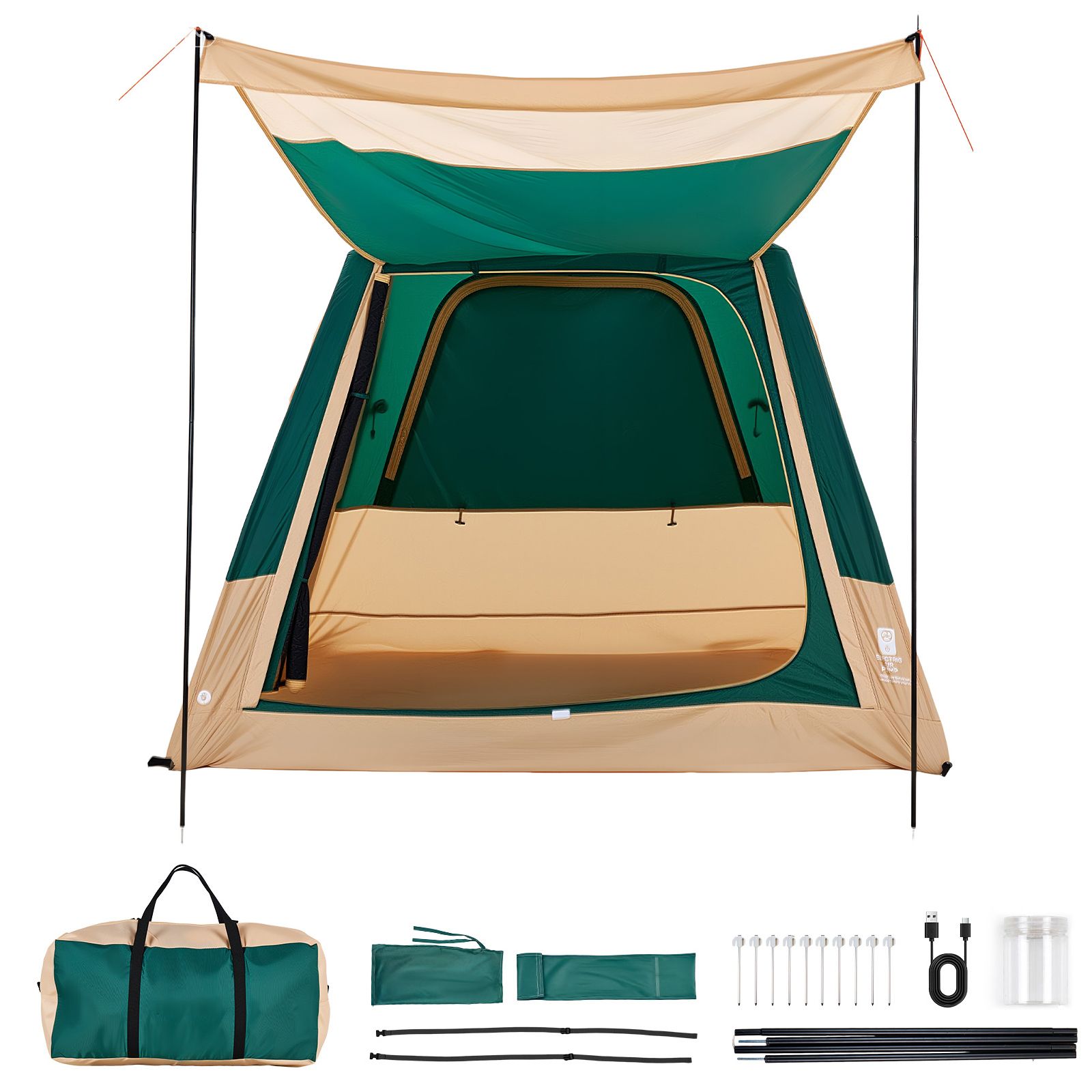 Camping Tent, 4 Person Inflata - Outdoor Camping On Youtube review and price