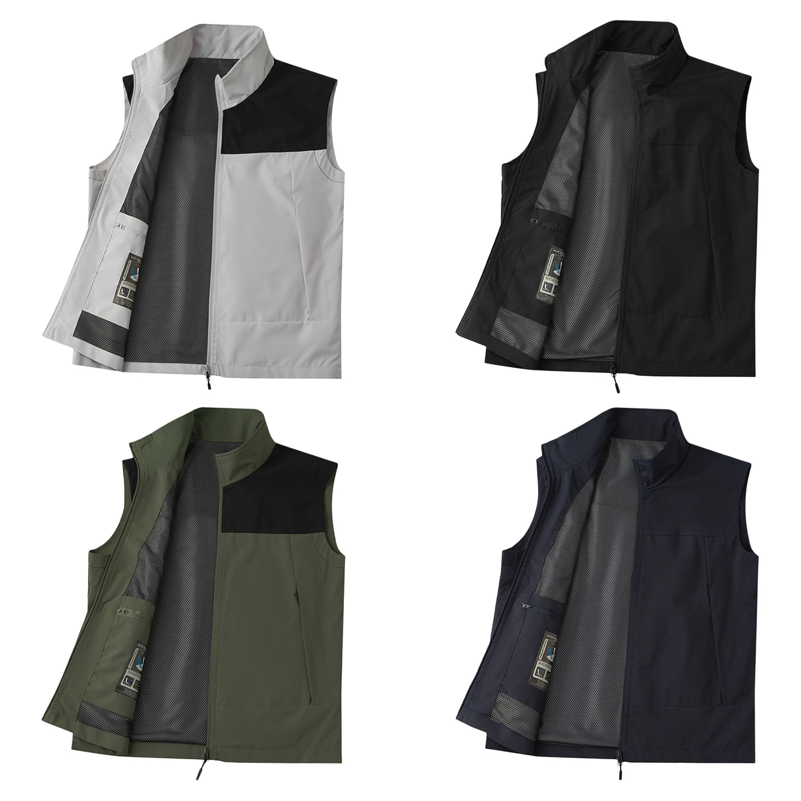 #M-5XL Men Golf Vest Stand Col - Outdoor Camping Vest review and price